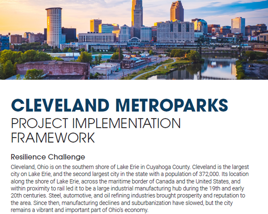 Metroparks Project Framework.