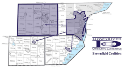 Map of brownfield inventory.