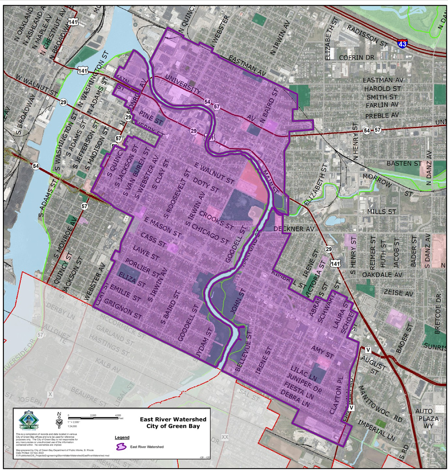 Map of Emilie park plan.