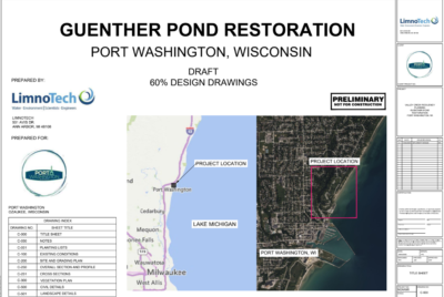 Guenther Pond restoration project plan.