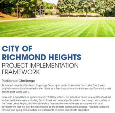 Richmond Heights project framework.